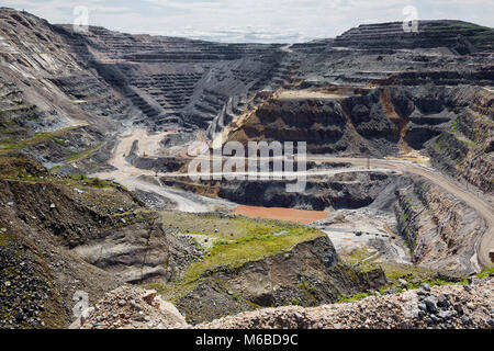 Mine ArcelorMittal, Mont Wright (Mont Wright), Fermont (Québec), Canada Banque D'Images