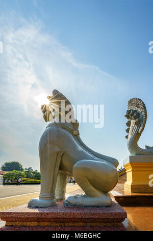 Phnom Penh et attraction touristique célèbre monument - Royal Palace complexe, Cambodge Banque D'Images