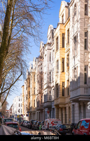 Maisons à l'Weissenburg street dans le quartier d'Agnes, Cologne, Allemagne Haeuser in der im Weissenburgstrasse Agnesviertel, Koeln, Deutschland. Banque D'Images