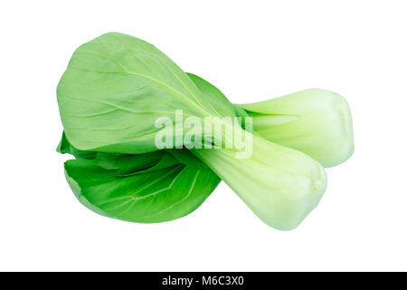Le Bok choy (chou chinois) isolated on white Banque D'Images