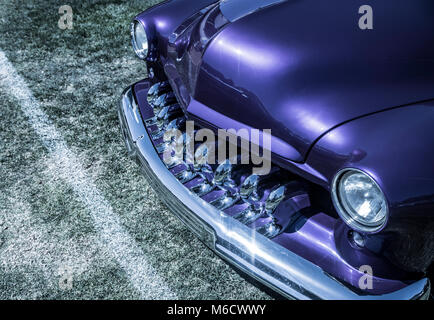 Purple Hot Rod Banque D'Images