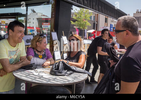 Antalya, Turquie - 21 mai 2017 : Antalya, Harley Davidson motor convois sur la route. Nom du Festival d'Antalya est Rallye, camion de démonstration. Banque D'Images