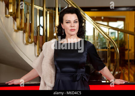 L'actrice Debi Mazar sur l'ensemble des ''arde ' Madrid à Madrid, le vendredi 2 mars 2018 : Crédit Gtres información más Comuniación sur ligne, S.L./Alamy Live News Banque D'Images