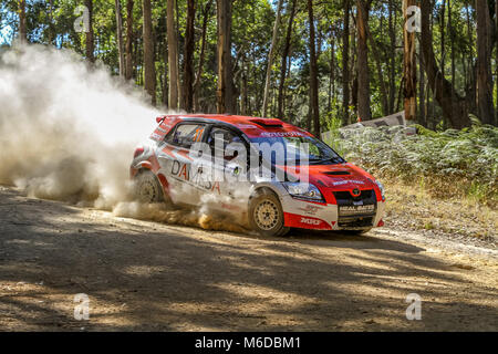 Ballarat, Victoria, Australie. 3 mars, 2018. -Rallye Eureka Série 1 Cams Australian Rally Championships de Wombat State Forrest dans l'affaire Ballarat Victoria - Australie toute l'action d'un jour. Credit : brett keating/Alamy Live News Banque D'Images