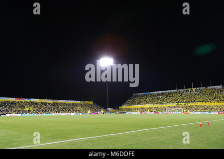 Sankyo Frontier Kashiwa Stadium, Chiba, Japon. 2e Mar, 2018. Vue générale, le 2 mars 2018 - Football : 2018 J1 match de championnat entre Kashiwa Reysol 2-0 Yokohama à FMarinos Sankyo Frontier Kashiwa Stadium, Chiba, Japon. Credit : Naoki Nishimura/AFLO SPORT/Alamy Live News Banque D'Images