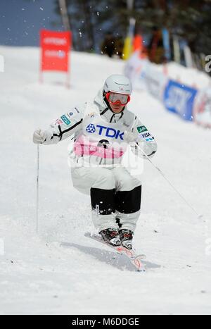 Tazawako, Akita, Japon. 3e Mar, 2018. Ikuma Horishima (JPN) Ski acrobatique : Ikuma Horishima du Japon en compétition lors de la Coupe du Monde FIS de Ski acrobatique Bosses Hommes dans Tazawako, Akita, Japon . Credit : Hiroyuki Sato/AFLO/Alamy Live News Banque D'Images