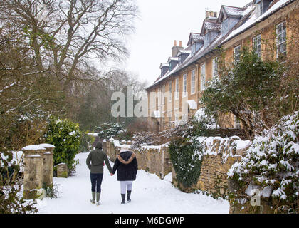 L'automne, d'hiver pittoresque snown, Frome, Somerset Banque D'Images