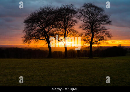 Coucher de Ackworth Banque D'Images