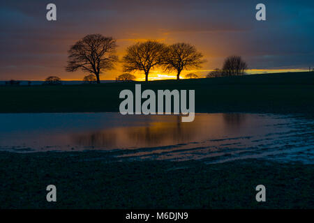 Coucher de Ackworth Banque D'Images