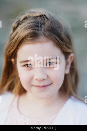 Close up portrait of cute girl Banque D'Images