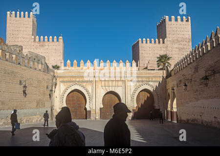 Bab dekkakin. Fès El Jedid, Maroc Banque D'Images