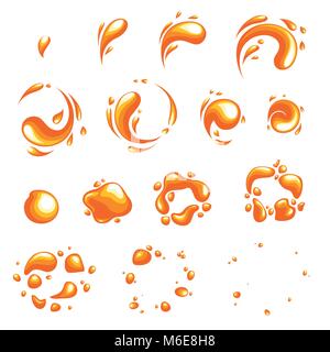Explosion de feu fx effets spéciaux animation frames sprite sheet. Fire et thunder power Vortex images d'explosion pour l'animation flash dans les jeux, vidéo et dessin animé. Illustration de Vecteur