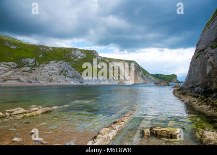 Man O'War Bay, Dorset, Angleterre Banque D'Images