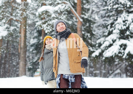 Neige en couple Banque D'Images