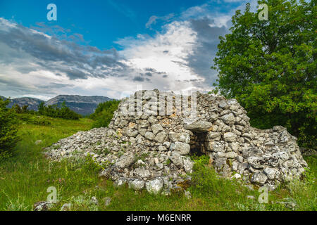 Tholos, Shepherd refuge. .Les Abruzzes Banque D'Images