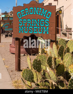 Geronimo Springs Museum à vérité ou conséquences Nouveau Mexique, Etats-Unis, près de Spaceport America. Banque D'Images