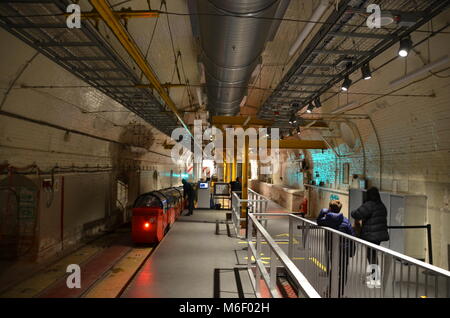 Musée postal du train à Mount Pleasant le nord de Londres Angleterre grande-bretagne Banque D'Images