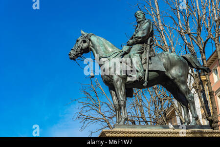 Monument à Giuseppe Garibaldi à Bologne, Italie Banque D'Images