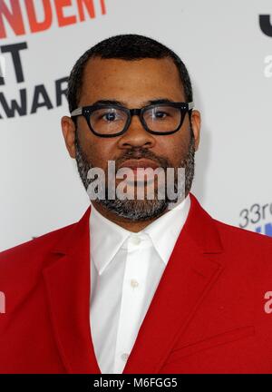 Santa Monica, CA. 3e Mar, 2018. La Jordanie Peele aux arrivées pour 2018 Film Independent Spirit Awards - Arrivals, Santa Monica Beach, Santa Monica, CA 3 mars 2018. Credit : Elizabeth Goodenough/Everett Collection/Alamy Live News Banque D'Images