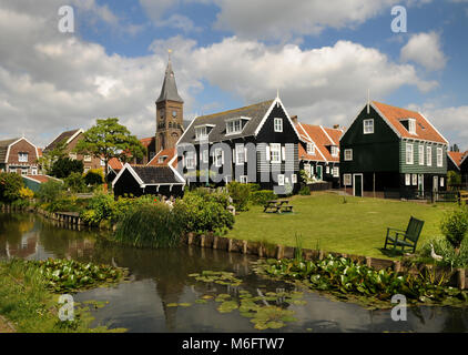 Dutch village de pêcheurs Marken, Pays-Bas Banque D'Images