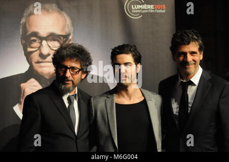 Les célébrités assister à la soirée d'ouverture du Festival de Cinéma Lumière, Lyon, France Banque D'Images