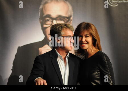 Les célébrités assister à la soirée d'ouverture du Festival de Cinéma Lumière, Lyon, France Banque D'Images