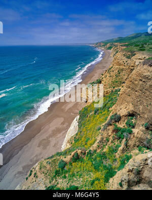 Plage sculptée, Point Reyes National Seashore, Californie, comté de Marin, en Californie Banque D'Images