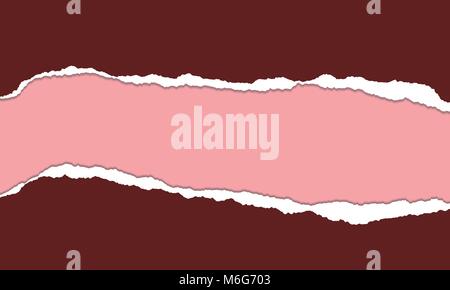 Papier déchiré avec liseré de couleur différente et de l'espace pour le texte - vector Illustration de Vecteur