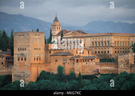 Palais de l'Alhambra à Grenade Banque D'Images