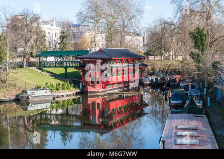 Le Feng Shang Princess floating restaurant chinois, London, England, UK Banque D'Images