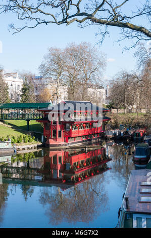 Le Feng Shang Princess floating restaurant chinois, London, England, UK Banque D'Images