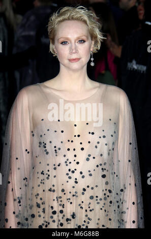 Dec 12, 2017 - Gwendoline Christie assistant à 'Star Wars : Le dernier des Jedi Première européenne au Royal Albert Hall à Londres, Angleterre, RU Banque D'Images