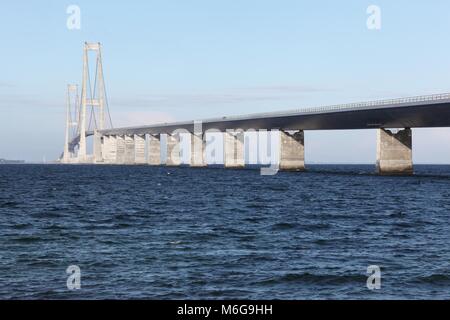 Pont de la Grande Ceinture appelé storebaelt en danois, Danemark Banque D'Images