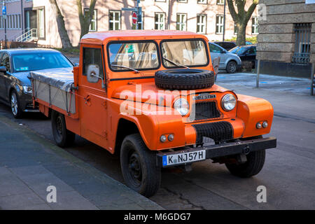 Un dispositif tsigane Austin, un véhicule hors route par l'Austin Motor Company des années 1950 et 1960, Cologne, Allemagne. ein Austin Gipsy Sedan, Banque D'Images