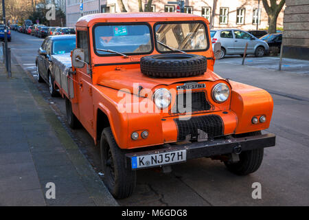 Un dispositif tsigane Austin, un véhicule hors route par l'Austin Motor Company des années 1950 et 1960, Cologne, Allemagne. ein Austin Gipsy Sedan, Banque D'Images