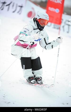 Tazawako, Akita, Japon. 4e Mar, 2018. Ikuma Horishima (JPN) Ski acrobatique : Ikuma Horishima du Japon en compétition lors de la Coupe du Monde FIS de Ski acrobatique Bosses Hommes dans Tazawako, Akita, Japon . Credit : Hiroyuki Sato/AFLO/Alamy Live News Banque D'Images