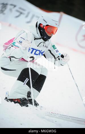 Tazawako, Akita, Japon. 4e Mar, 2018. Ikuma Horishima (JPN) Ski acrobatique : Ikuma Horishima du Japon en compétition lors de la Coupe du Monde FIS de Ski acrobatique Bosses Hommes dans Tazawako, Akita, Japon . Credit : Hiroyuki Sato/AFLO/Alamy Live News Banque D'Images