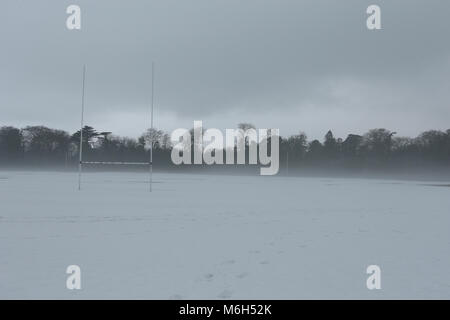 Dublin, Irlande. 4e Mar, 2018. Les endroits records à Saint-imier à Dublin recouverte de neige et brouillard. Libre à partir de Dublin, Irlande au cours de la suite de la tempête Emma. Credit : Brendan Donnelly/Alamy Live News Banque D'Images