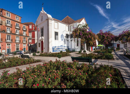 Église de Santa Luzia dans Alfama de Lisbonne, Portugal Banque D'Images