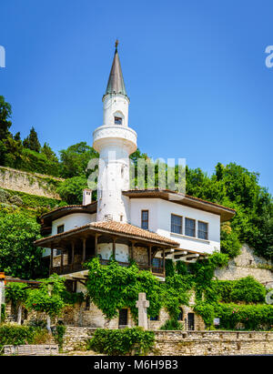 Balchik Palace dans la mer Noire resort ville de Balchik, Bulgarie Banque D'Images