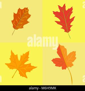 Feuilles d'automne Illustration de Vecteur