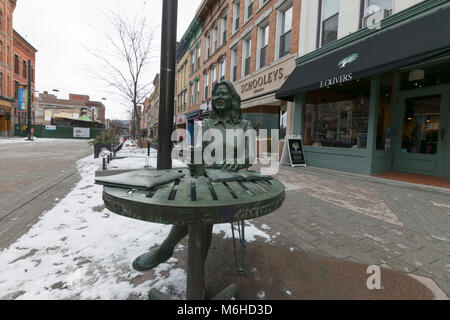 Centre-ville d'Ithaca, NY Ithaca Commons Banque D'Images