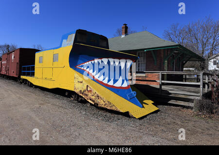 Railroad Museum New York Long Island Greenport Banque D'Images