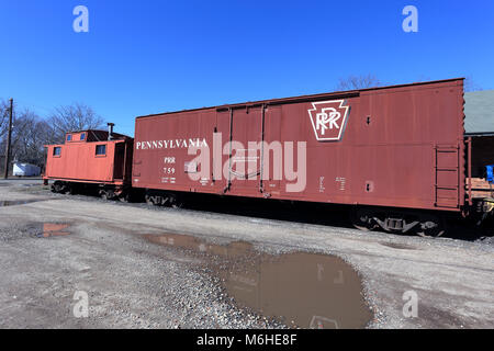 Railroad Museum New York Long Island Greenport Banque D'Images