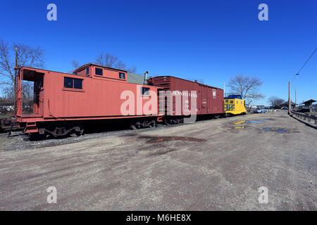 Railroad Museum New York Long Island Greenport Banque D'Images