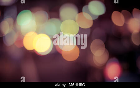 Bokeh Abstract lights. Arrière-plan de fête parfaite. Banque D'Images