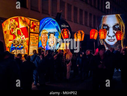 Morgestraich, carnival procession de nuit, Carnaval, Carnaval de Bâle, Bâle, dans le canton de Bâle, Suisse, Europe Banque D'Images