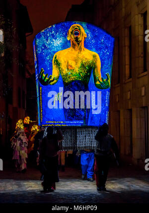 Morgestraich, carnival procession de nuit, Carnaval, Carnaval de Bâle, Bâle, dans le canton de Bâle, Suisse, Europe Banque D'Images