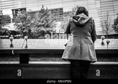 Ground Zero Memorial - World Trade Center - New York City Banque D'Images