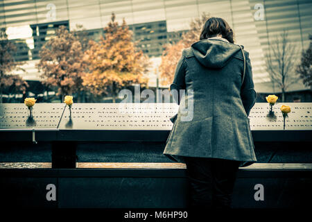 Ground Zero Memorial - World Trade Center - New York City Banque D'Images